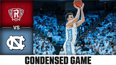 Radford vs. North Carolina Condensed Game | 2025-26 ACC Men's Basketball