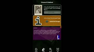 Photo process identification Application