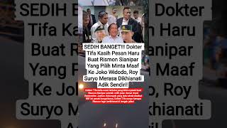 "DOKTER TIFA Nangis Rismon Berkhianat Demi Jokowi? #shorts #viralvideo