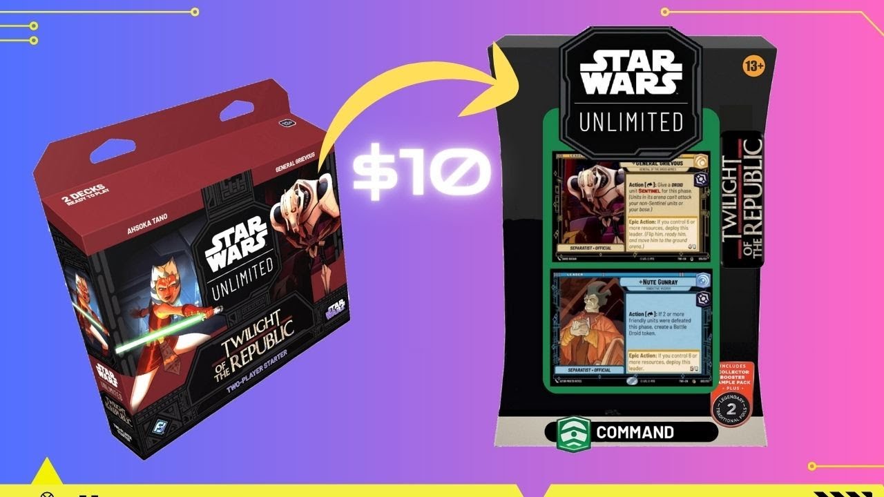 General Grievous & Nute Gunray: $10 BUDGET Twin Suns Deck Tech | Ep. 4 | Star Wars Unlimited - SWU