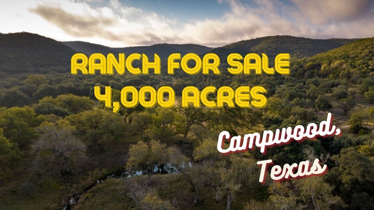 4,000 Acre Ranch For Sale Campwood, Texas DMTX YouTube