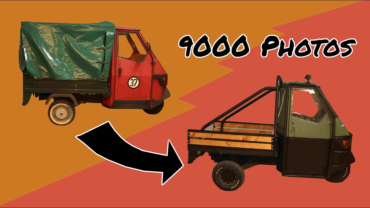 Von der Schrott-Ape zum OFFROAD-MONSTER in 9000 Fotos | Piaggio Ape Stop Motion