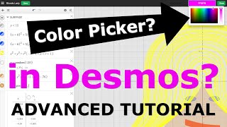 How to Add a Color Picker to Desmos | Advanced Tutorial