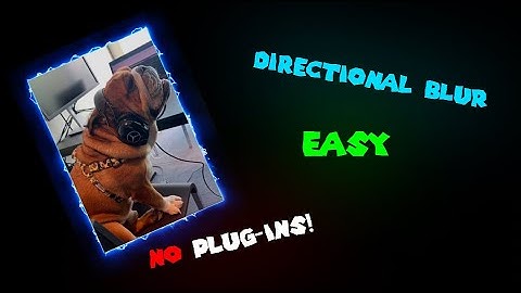 Directional Blur Tutorial (no plug-ins) [mac] ||After Effects||