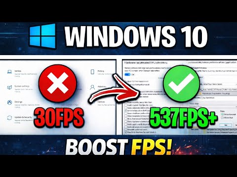 How to Optimize Windows 10 for Gaming  Best Settings for FPS Boost (2026)