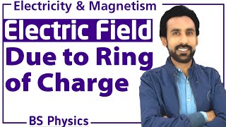 Lec 4 - Electric Field due to a Ring of Charges in Urdu/Hindi