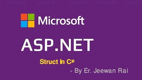 ASP.NET in C# | Struct