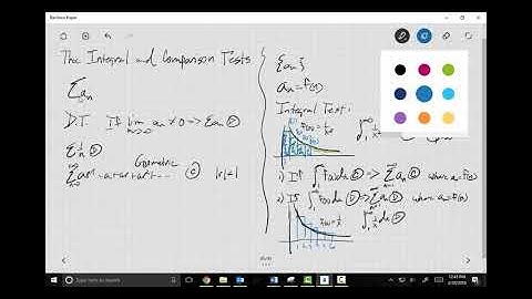 The Integral Test and Comparison Tests (11.3 and 11.4)