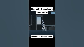 Day 45 of developing a new FPS game. Marty had fun testing the new level. #gamedev #moonwalk #devlog