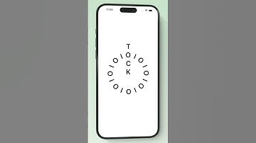 SwiftUI Clock Animation with Rotating Letters ⏰