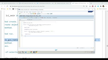 Video 3 - CDS with I/P, CDS in SE38, Call CDS from another CDS, CDS to ALV