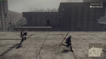 NieR Automata City Ruins locked chest long jump