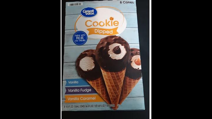 Great value chocolate dipped ice cream cones