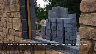 Cast Golden Sandstone Exterior wall