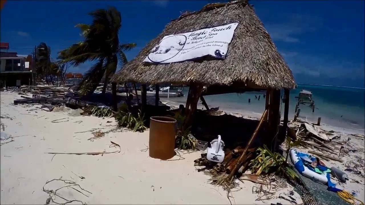 Hurricane Earl Aftermath Ambergris Caye AUG 6, 2016 YouTube