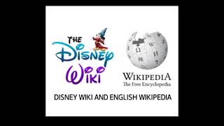 Disney Wiki and English Wikipedia Logo Detailed Simplified
