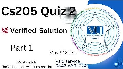 Cs205 information security Quiz 2|| 20-5-2024|| 💯 Percent Answers