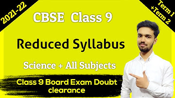syllabus of class 9 cbse 2021-22  science | term wise syllabus class 9 all subjects | NCERT | pdf