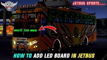 🔴How to Add LED board in JETBUS in Bussid | 100% Working Trick | BSI Gaming #newbussidmod