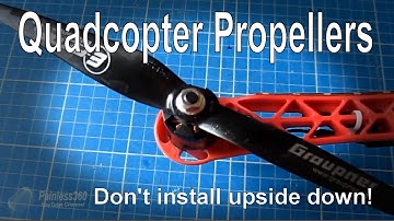 Multirotor quick tip: Propeller issues, dont install them upside down