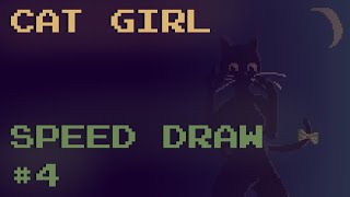 Cat Girl - Speed Draw (Pixel Art #4)
