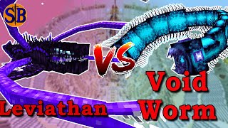 New Leviathan vs Void Worm |  Minecraft Mob Battle