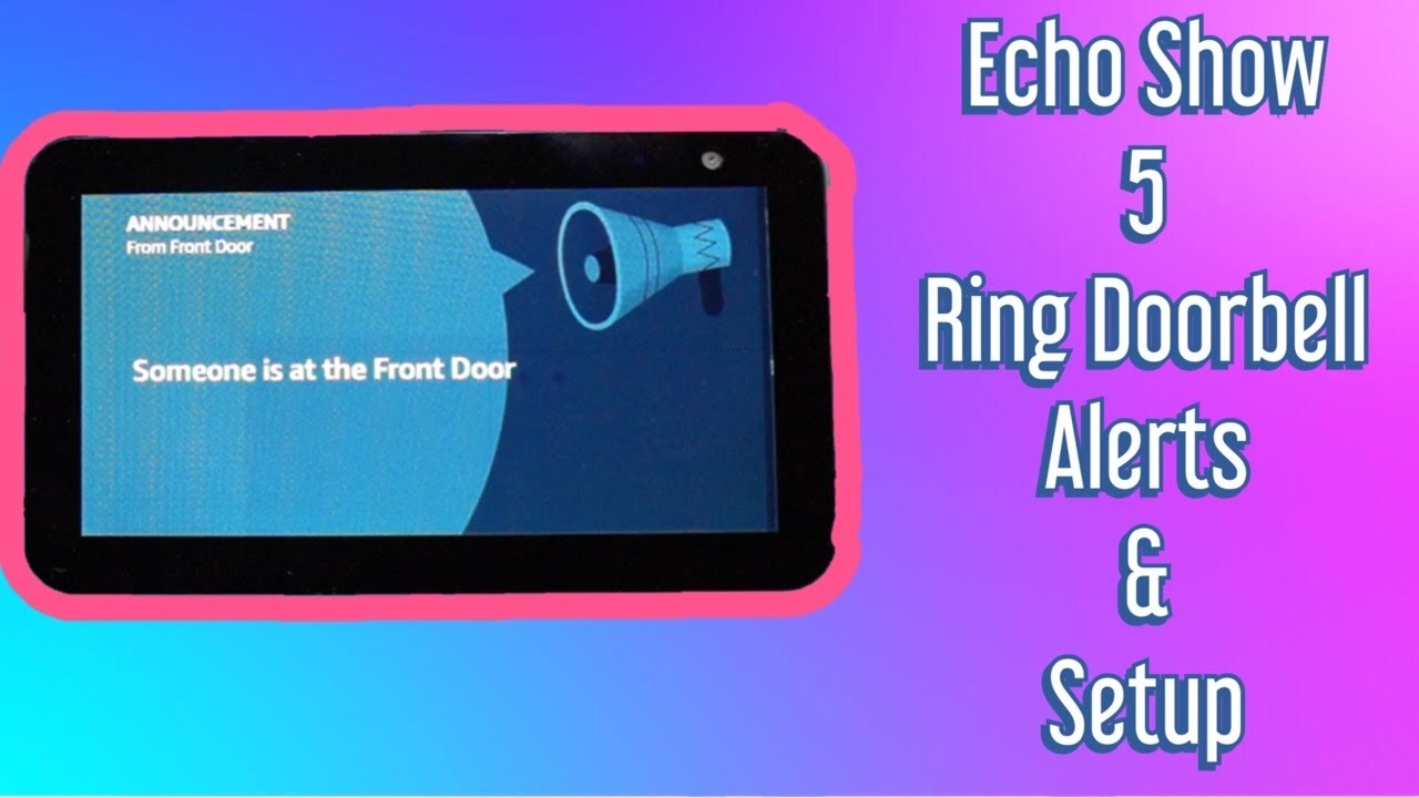 set up ring on echo show