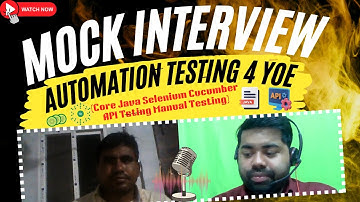 Automation Testing Mock Interview For 4 YOE (Manual Testing +Java + Selenium +TestNG + Frameworks)