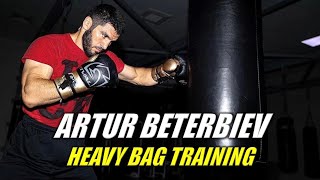 Artur Beterbiev Heavy Bag Training