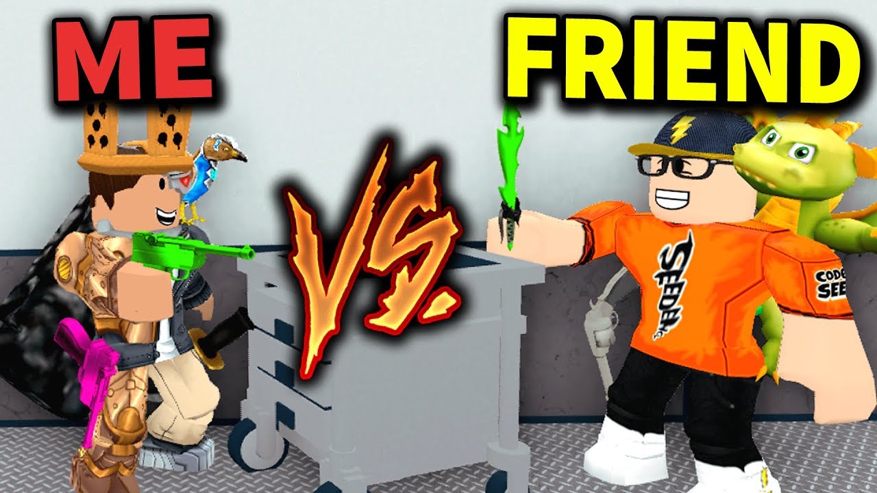 Challenging My Friend For A Rare Chroma Godly Roblox Murder Mystery 2 Youtube - playing a fan for a godly roblox murder mystery 2 youtube