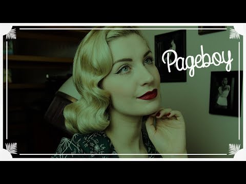 PAGEBOY / Easy Hair Tutorial / Einfache Vintage Frisur mit Lockenstab