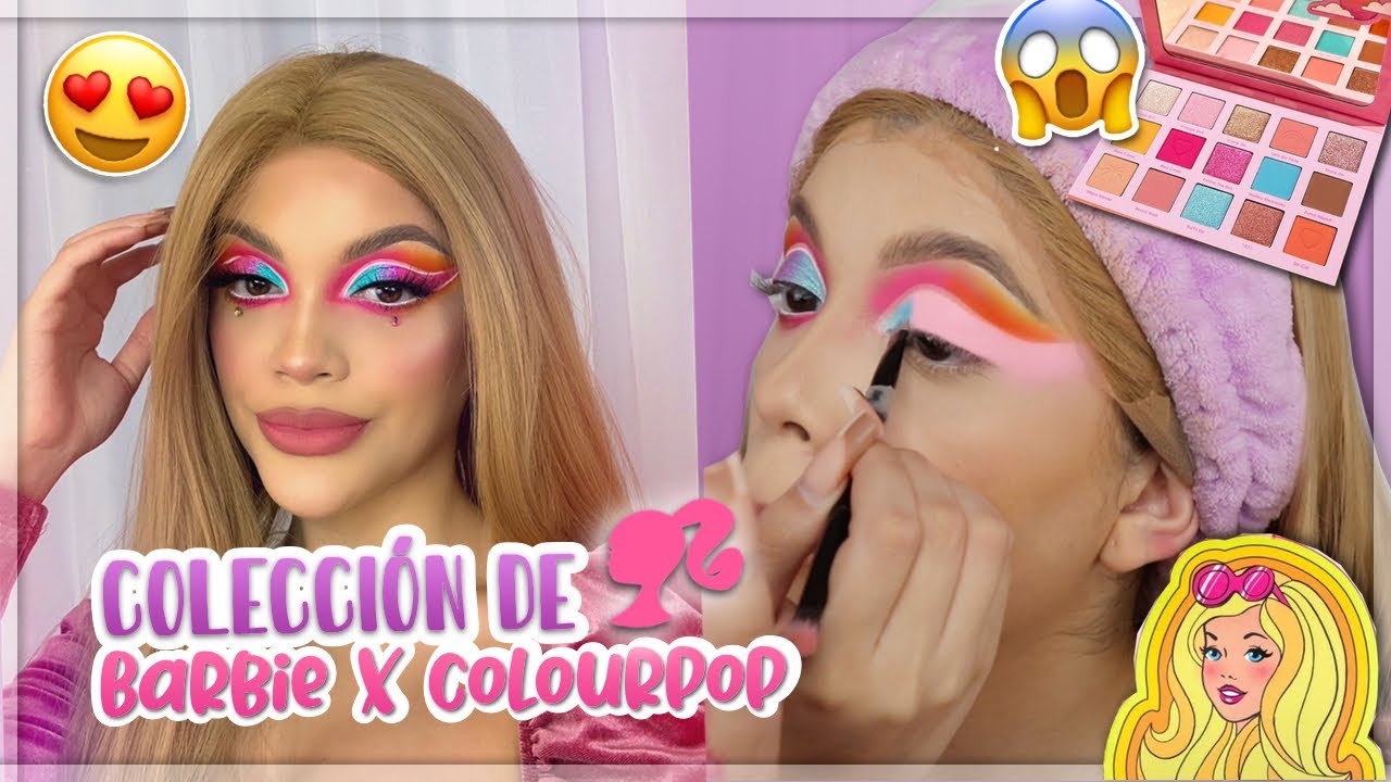 PROBANDO MAQUILLAJE DE BARBIE X COLOURPOP (enamorada chamaaaa)
