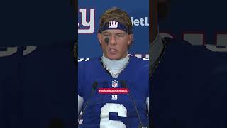 Jaxson Dart gives kudos to the defense #shorts #nfl #Giants #nygiants #jaxsondart