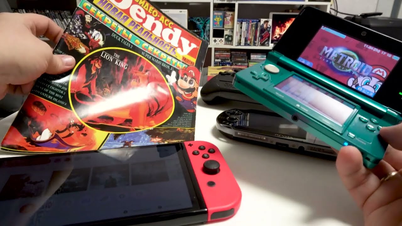 Nintendo Switch Nintendo 3ds Консоль Nintendo 3DS Модифицированная 32GB Flame Red + 10