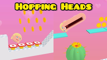 ✅Hopping Heads. All Levels TOP Gameplay iOS Android Mobile Games Walkthrough New Update Max Level