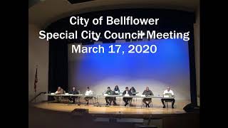 City Council Special Meeting March 17 2020