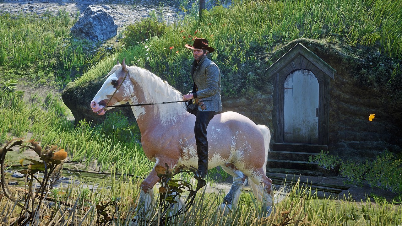Gypsy Rdr2 Arthur Morgan Discovers a Beautiful Gypsy Vanner Mare at a Mysterious ...