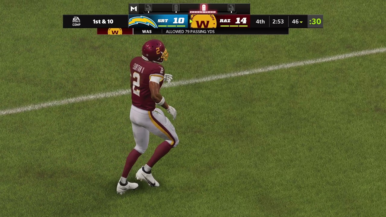 Surtain Pick Two Feet Master Madden 22 MUT YouTube