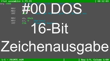 [#00] | FASM DOS ZEICHENAUSGABE