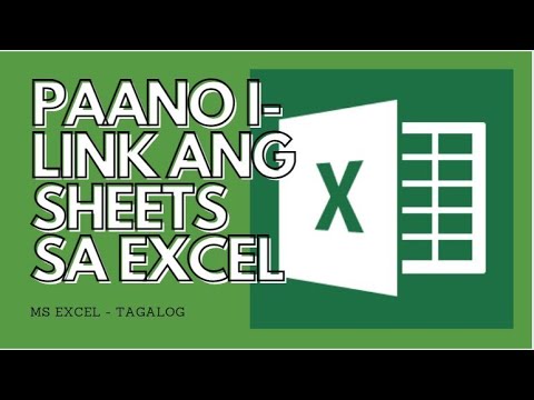PAANO I-LINK ANG SHEETS SA EXCEL - HOW TO LINK SHEETS IN EXCEL |PINOYTUTORIAL