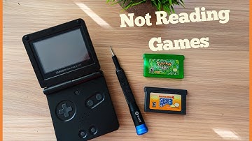 Nintendo GameBoy Advanced SP Not Reading Cartridge .. Let