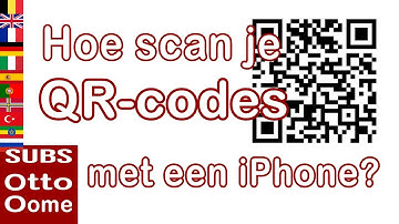 How do you scan a QR-code with an iPhone?