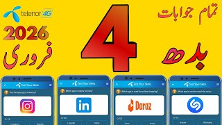 4 February 2026 Questions And Answers  My Telenor Today Questions  Telenor Questions Today