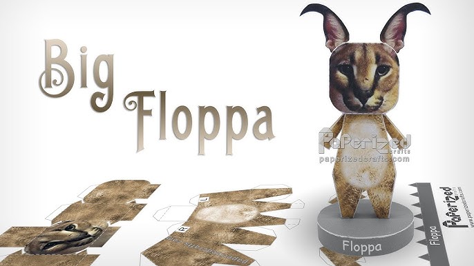 How to make floppa cube papercraft 😲🐱 