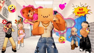 💖 フル：私の彼女はギャングスターです - 学校では顔を見せない男の子 1-3 | バニーベリー ロブロックス screenshot 3