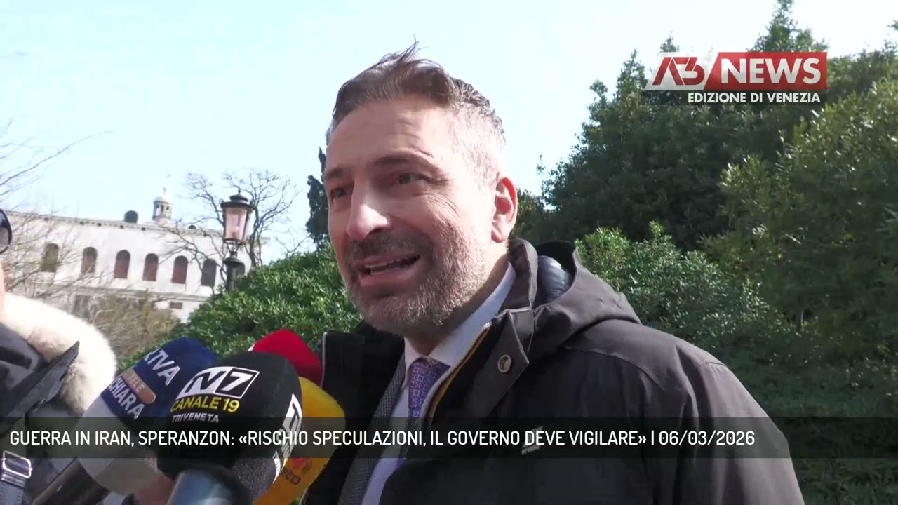 GUERRA IN IRAN, SPERANZON: «RISCHIO SPECULAZIONI, IL GOVERNO DEVE VIGILARE» | 06/03/2026