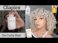 OLAPLEX ON BLONDE CURLY HAIR | FIX DAMAGED CURLS