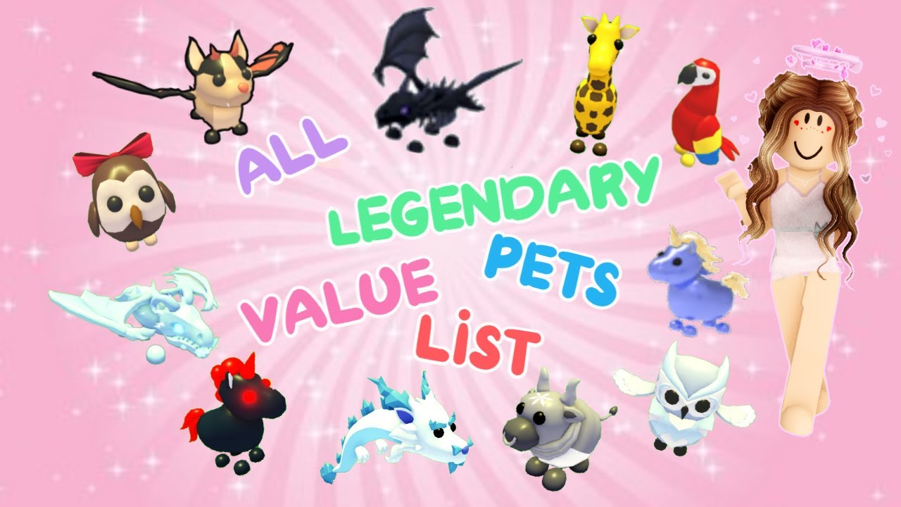 Roblox Adopt Me! legendary pets list and free pets