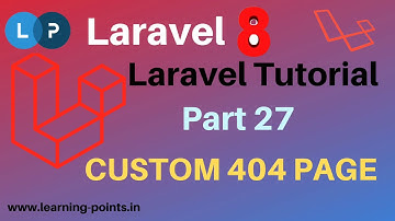 How to create own 404 page | Laravel custom 404 page | Laravel tutorial | Learning Points