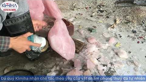 Xưởng chế tác đá quý kimiha / núi đá thạch anh hồng